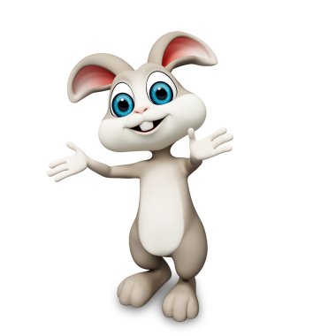 gülümseyen mutlu bunny
