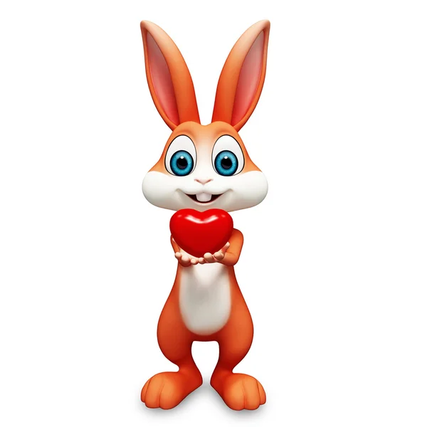 Valentines bunny — Stock Photo, Image