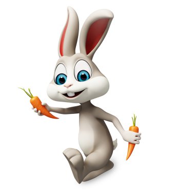 Bunny havuç ile