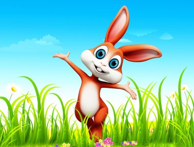gülümseyen mutlu bunny