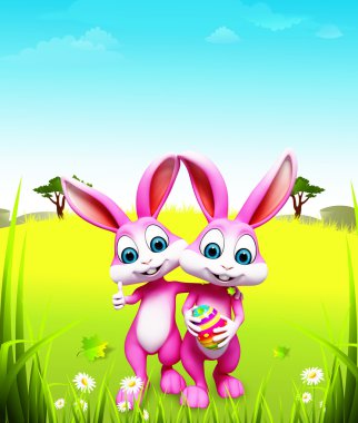 Mutlu Paskalya tavşanları