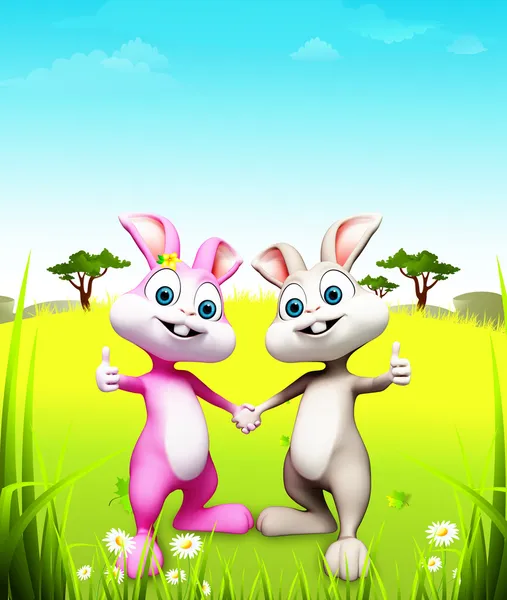 Mutlu Paskalya tavşanları — Stok fotoğraf