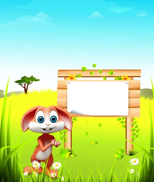 Posterli mutlu tavşan