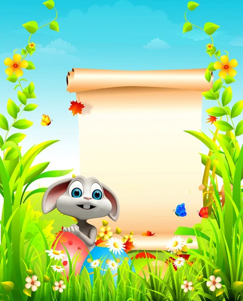 Posterli mutlu tavşan