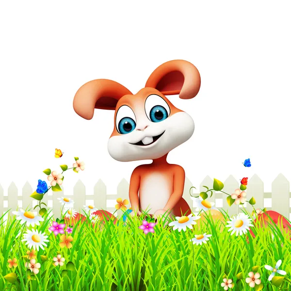 Счастливого пасхального кролика — стоковое фото