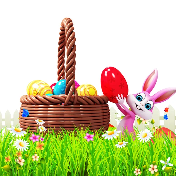 Feliz conejito de Pascua — Foto de Stock