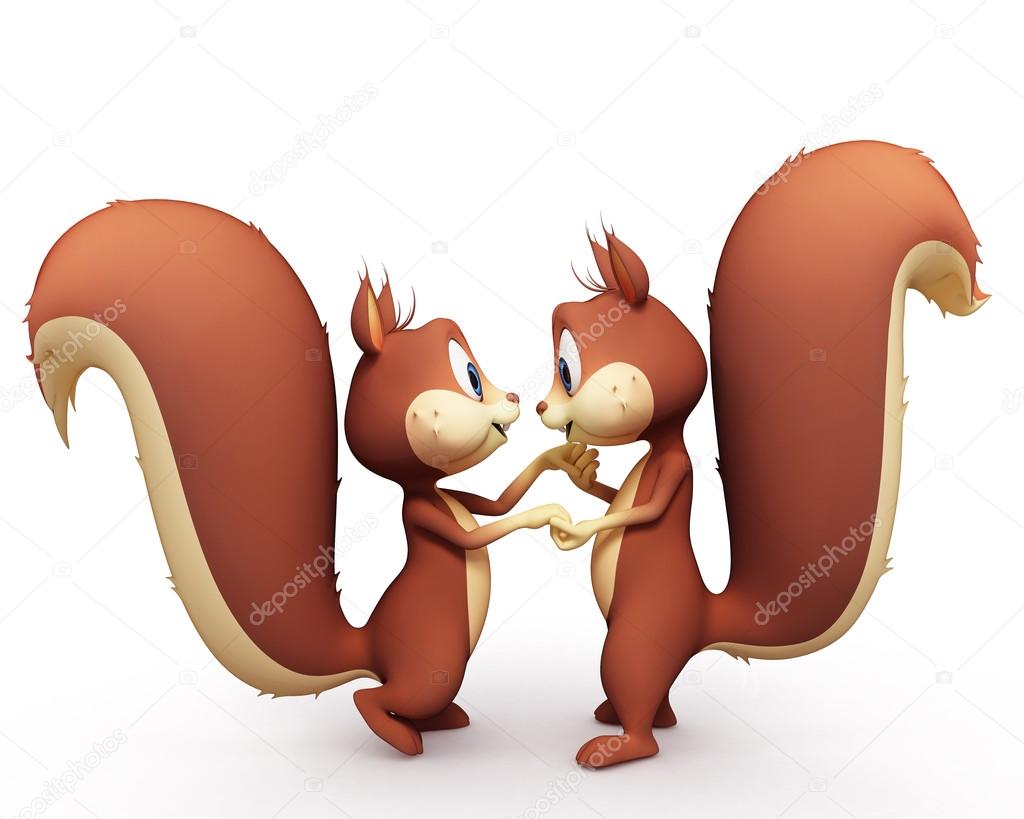 Two cute squirrels male and female Stock Photo by ©pixologic 22792766