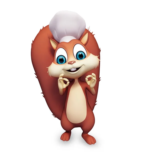 Esquilo cozinheiro — Fotografia de Stock