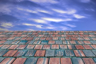 kırmızı tuğla duvar dokusu grunge arkaplan vignetted köşeler, iç tasarım için kullanılabilir