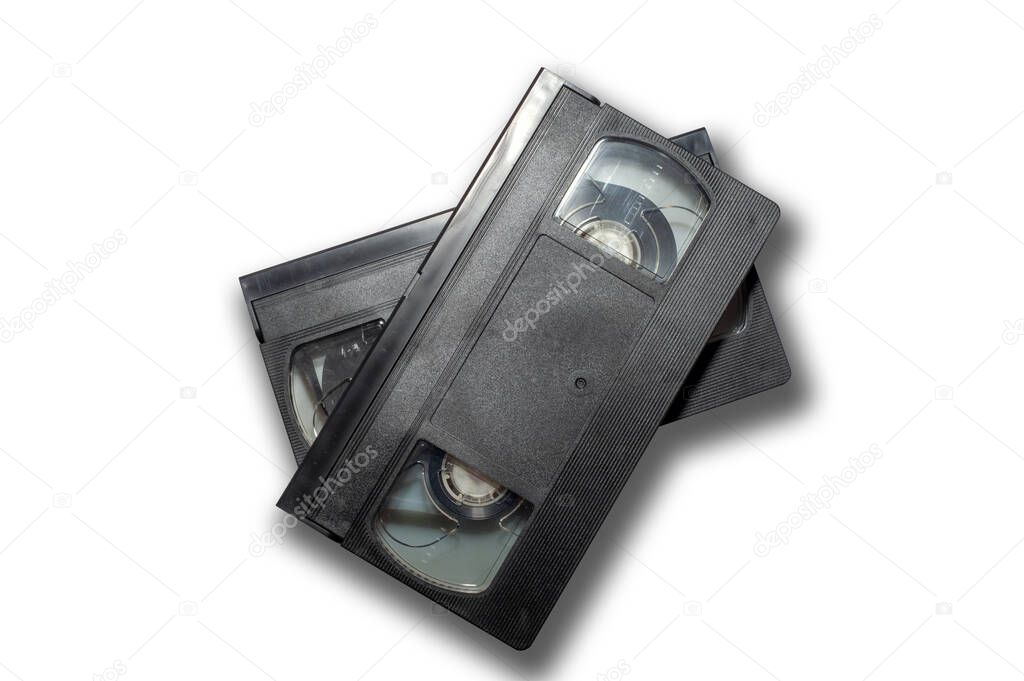 Old analog cassette. Retro nostalgia. Vintage gone down in history.
