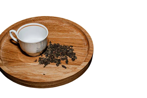 Ромашковый Чай Деревянном Столе — стоковое фото