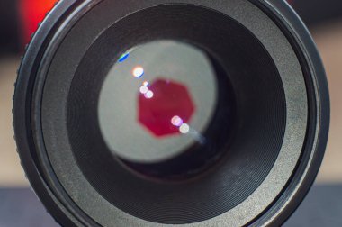Profesyonel fotoğraf ekipmanı. Profesyonel fotoğrafçı iş Kit. Fotoğraf lensler