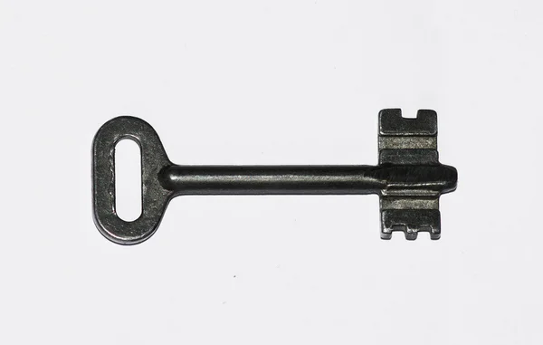 Grey key — Stock Photo, Image