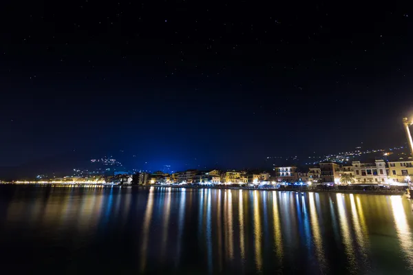 Alassio på natten — Stockfoto