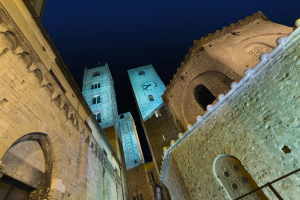 Albenga at night — Stock Photo, Image