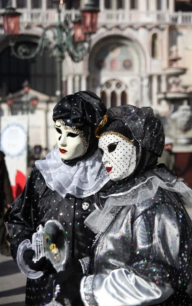 Veneza máscara de carnaval — Fotografia de Stock