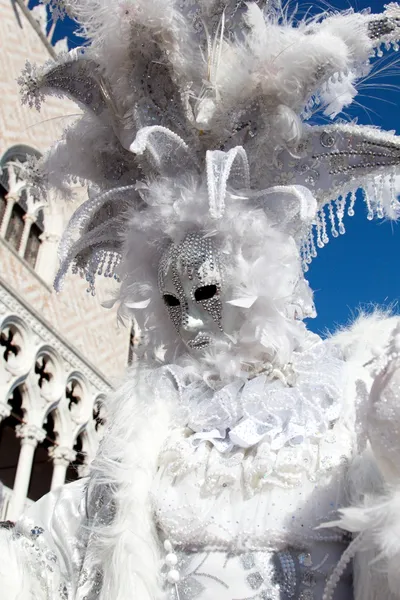 Máscara de carnaval veneziano em Veneza — Fotografia de Stock