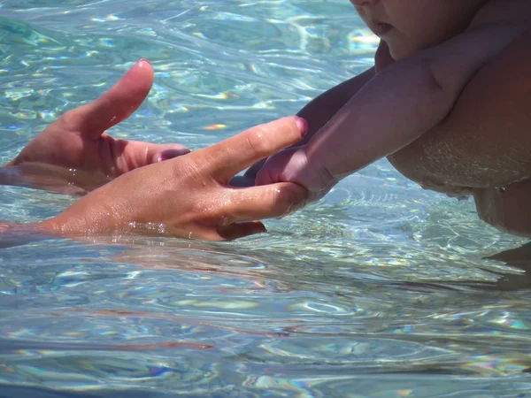 Child in water — Stock Photo, Image