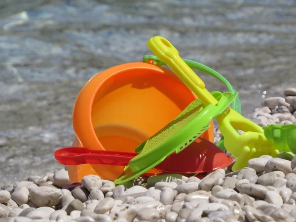 Toys on the sea — Stock Photo, Image