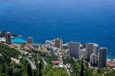 Monte carlo hava görünümünü, cote d'azur, Fransa