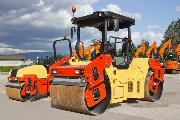 Máquina de pavimentación de asfalto — Foto de Stock