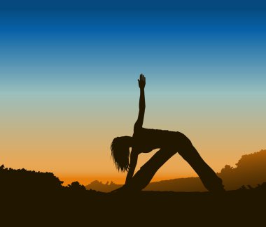 kadınlar yoga pose