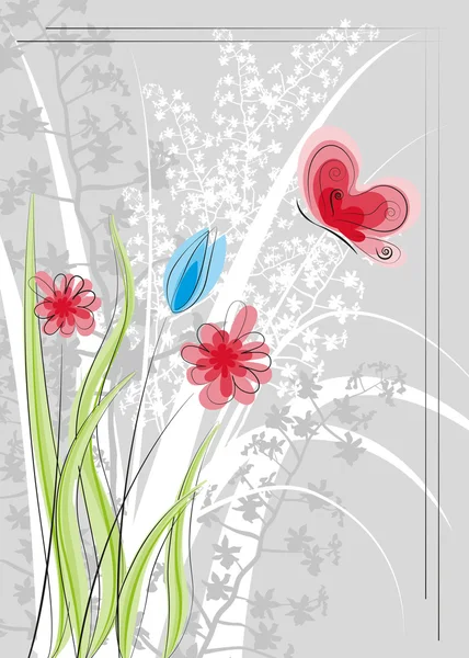 Çiçek arka planı — Stok Vektör