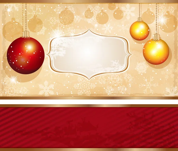 圣诞快乐卡 — 图库矢量图片