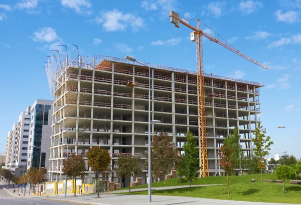 Hochhausbaustelle — Stockfoto