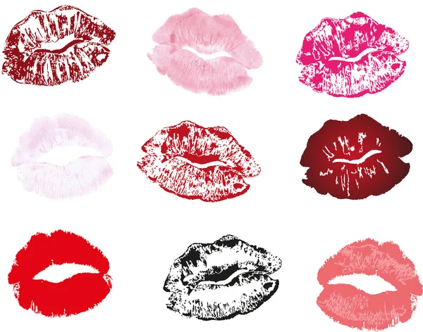 Lipstick print — Stock Vector