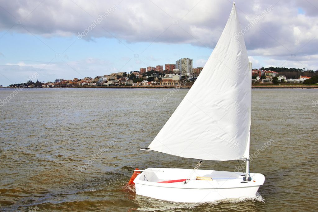 sailing boat at the river