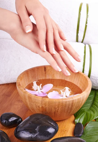 Handen spa en manicure — Stockfoto