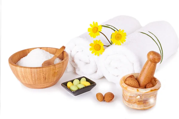 Spa and wellness setting isolated — Stock Photo, Image