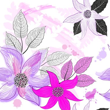 Kusursuz çiçek deseni