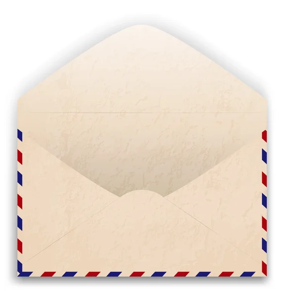 Старый почтовый конверт, фон — стоковый вектор