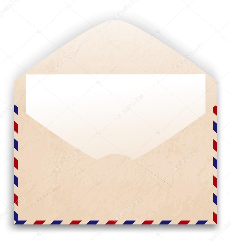 open envelope with paper