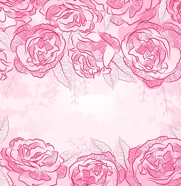 Rose design sfondo — Vettoriale Stock