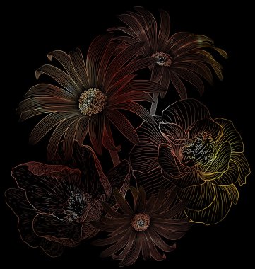 çiçek background. vektör çiçek