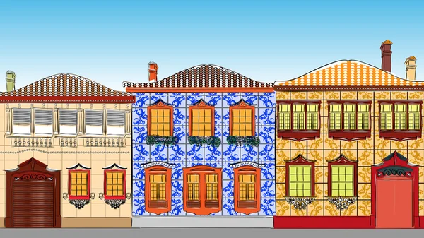 Traditional houses in Portugal — Stock Photo, Image