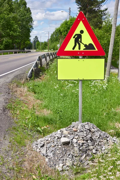 Segno "Lavori in corso " — Foto Stock