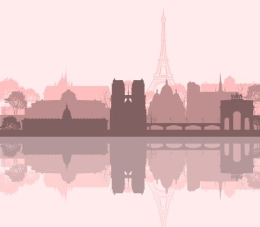 Paris Fransa şehir manzarası