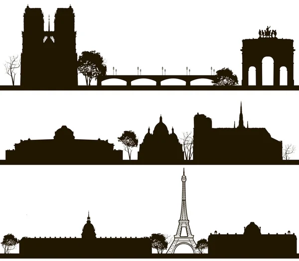 Skyline de Paris — Image vectorielle