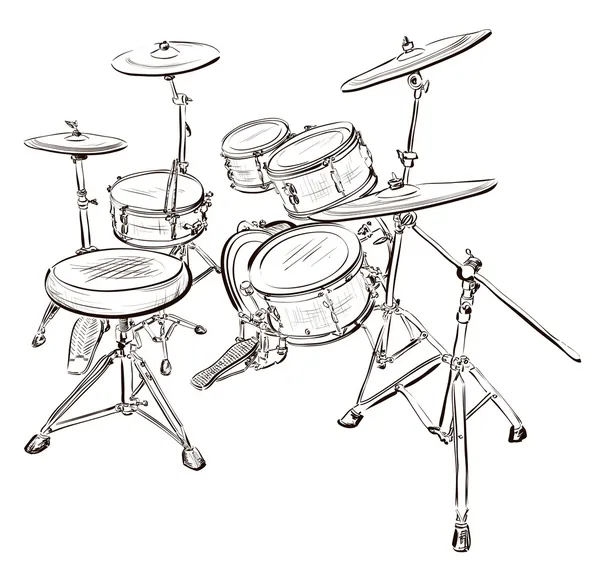 Drum kit — Stock Vector