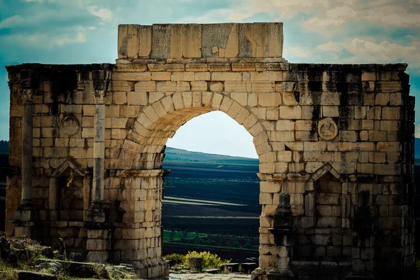 Ciudad arqueológica de Volubilis — Foto de Stock