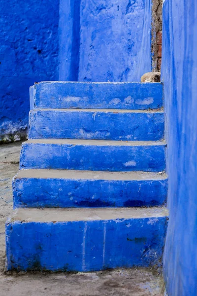 Blue staircase — Stock Photo, Image