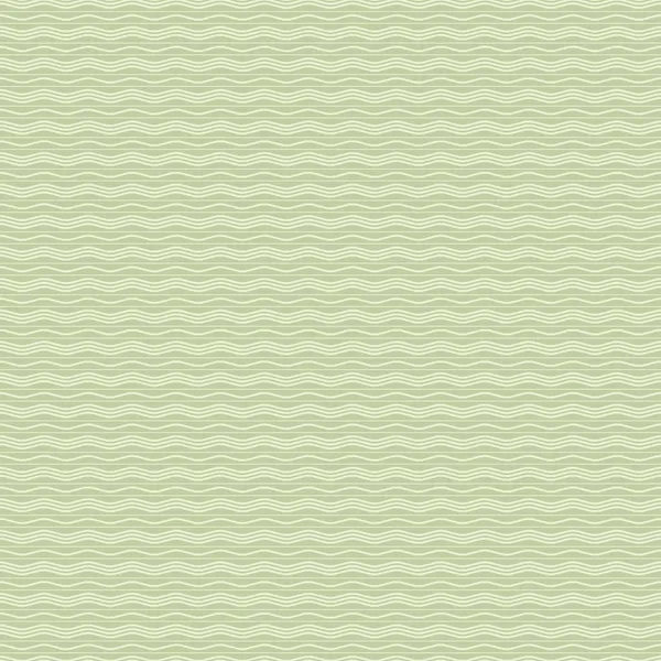 Бесшовный Волнистый Рисунок Светлые Изогнутые Линии Мягком Зеленом Фоне Бесконечно — стоковый вектор