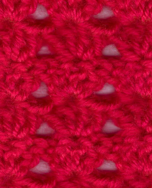 Vörös gyapjú textúra — Stock Fotó