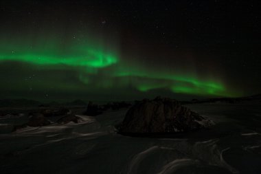 Kuzey ışıkları (Aurora Borealis doğal olgusu)