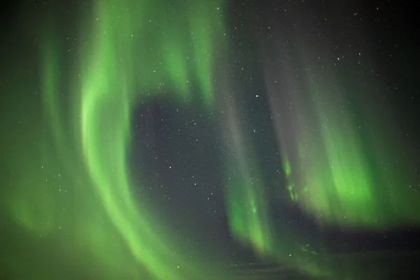 Naturalne zjawisko zorzy polarnej (Aurora borealis) — Zdjęcie stockowe