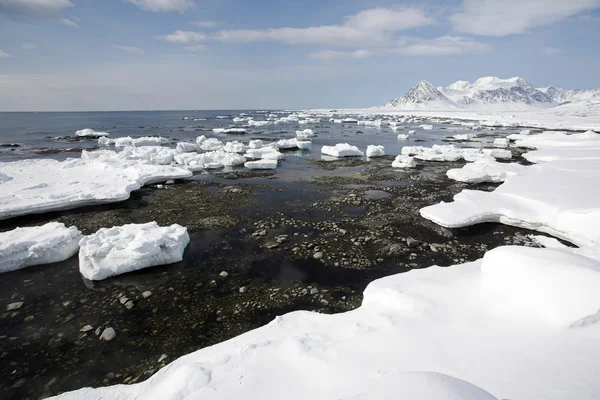 Paysage glaciaire arctique — Photo